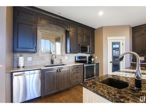 208 41124 Twp Rd 630, Rural Bonnyville M.D., AB - Indoor Photo Showing Kitchen With Stainless Steel Kitchen With Upgraded Kitchen