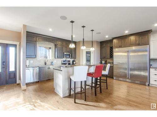 208 41124 Twp Rd 630, Rural Bonnyville M.D., AB - Indoor Photo Showing Kitchen With Stainless Steel Kitchen With Upgraded Kitchen