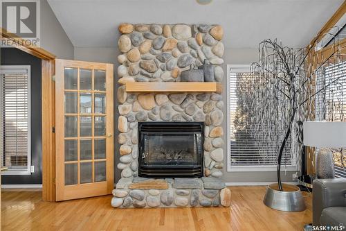 1708 Olive Diefenbaker Drive, Prince Albert, SK - Indoor Photo Showing Living Room With Fireplace