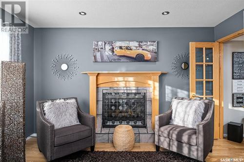 1708 Olive Diefenbaker Drive, Prince Albert, SK - Indoor Photo Showing Living Room With Fireplace