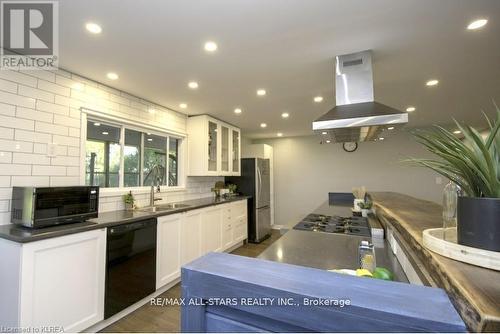 677 Highway 36, Kawartha Lakes (Lindsay), ON - Indoor Photo Showing Kitchen With Double Sink With Upgraded Kitchen