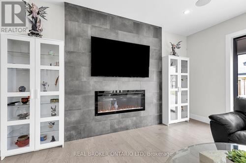 3495 Grand Oak Cross, London, ON - Indoor Photo Showing Living Room With Fireplace