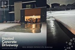 Heated laneway, sensor activated snow melt - 