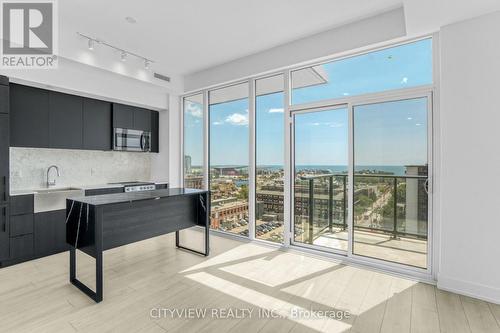 1104 - 270 Dufferin Street, Toronto, ON - Indoor Photo Showing Kitchen With Upgraded Kitchen