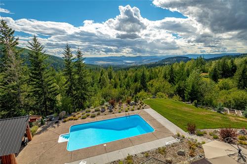 8100, 8104 Silver Star Road, Vernon, BC - Outdoor With In Ground Pool With View