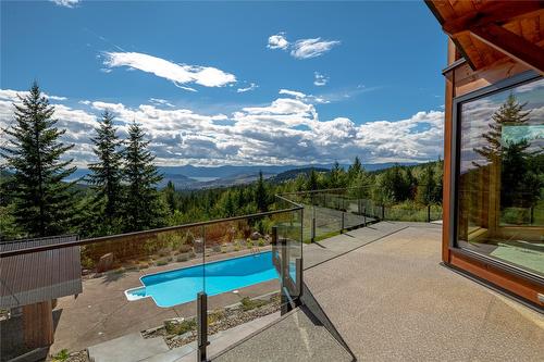 8100, 8104 Silver Star Road, Vernon, BC - Outdoor With In Ground Pool With View