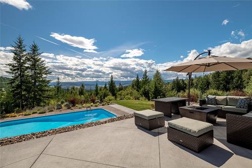 8100, 8104 Silver Star Road, Vernon, BC - Outdoor With In Ground Pool With Deck Patio Veranda