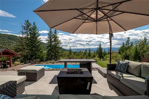 8100, 8104 Silver Star Road, Vernon, BC - Outdoor With In Ground Pool With Deck Patio Veranda With View With Exterior