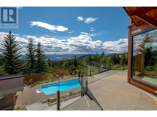 8100, 8104 Silver Star Road, Vernon, BC - Outdoor With In Ground Pool With View