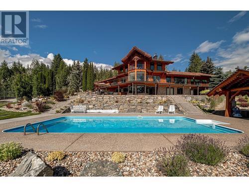 8100, 8104 Silver Star Road, Vernon, BC - Outdoor With In Ground Pool With Deck Patio Veranda