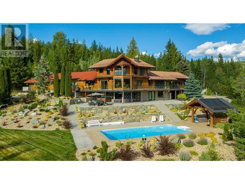 8100, 8104 Silver Star Road, Vernon, BC - Outdoor With In Ground Pool With Deck Patio Veranda