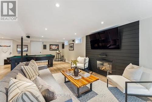 349 Regal Briar Street, Whitby (Blue Grass Meadows), ON - Indoor Photo Showing Living Room With Fireplace