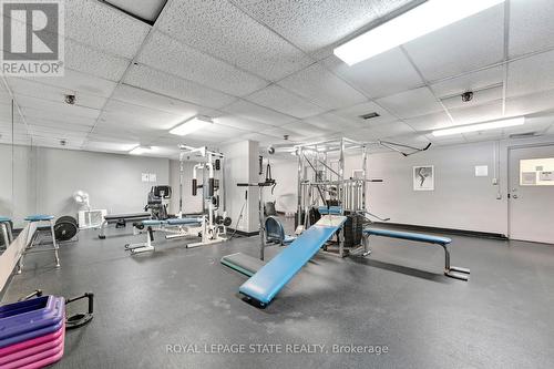 1505 - 2263 Marine Drive, Oakville, ON - Indoor Photo Showing Gym Room