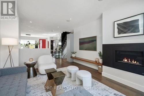 347 Windermere Avenue, Toronto, ON - Indoor Photo Showing Living Room With Fireplace