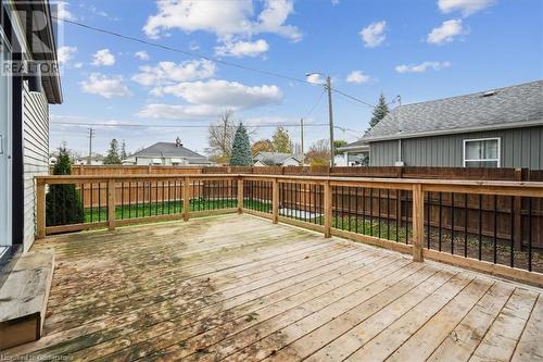 View of deck - 59 Stanley Street, Brantford, ON - Outdoor With Deck Patio Veranda With Exterior