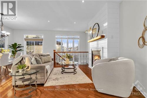 406 Blackleaf Drive, Ottawa, ON - Indoor Photo Showing Living Room With Fireplace