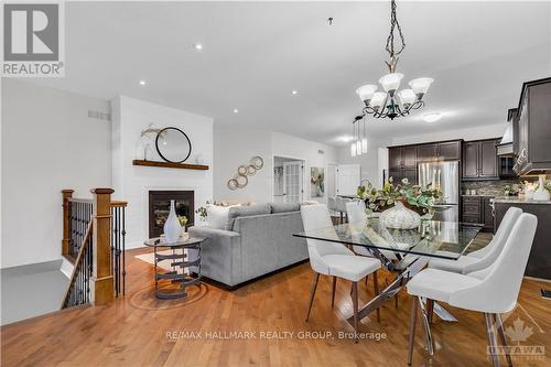 406 Blackleaf Drive, Ottawa, ON - Indoor Photo Showing Dining Room With Fireplace