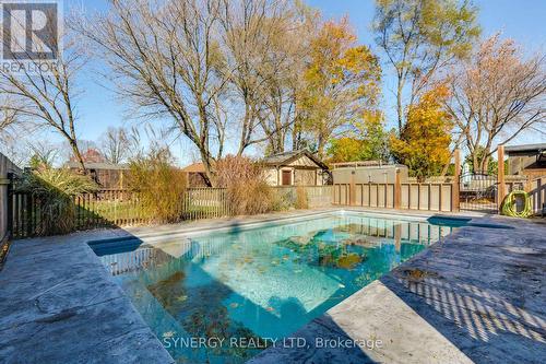 315 Burns Street, Strathroy-Caradoc (Sw), ON - Outdoor With In Ground Pool With Backyard