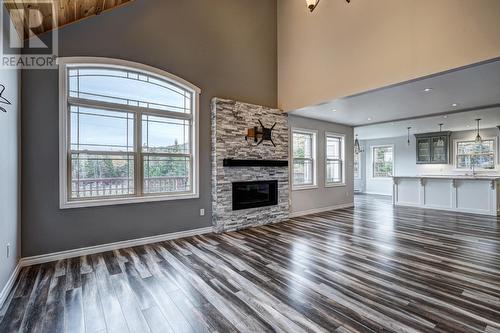 1-3 Ocean View Drive, Norman'S Cove, NL - Indoor Photo Showing Living Room With Fireplace