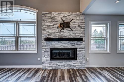 1-3 Ocean View Drive, Norman'S Cove, NL - Indoor Photo Showing Living Room With Fireplace