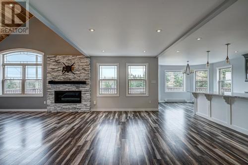 1-3 Ocean View Drive, Norman'S Cove, NL - Indoor Photo Showing Living Room With Fireplace