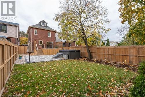 View of yard with a deck, a hot tub, and a patio area - 262 Homewood Avenue, Hamilton, ON - Outdoor With Deck Patio Veranda