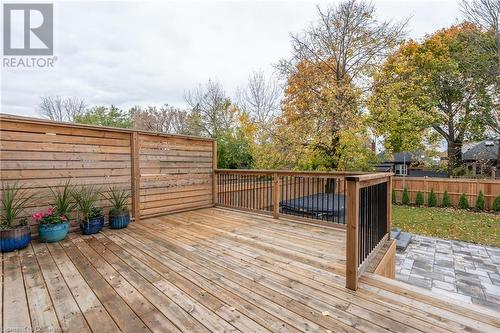 View of wooden terrace - 262 Homewood Avenue, Hamilton, ON - Outdoor With Deck Patio Veranda