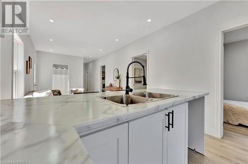 15 Gordon Street, Brantford, ON - Indoor Photo Showing Kitchen With Double Sink