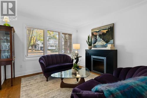 169 Parkhurst Boulevard, Toronto, ON - Indoor Photo Showing Living Room With Fireplace