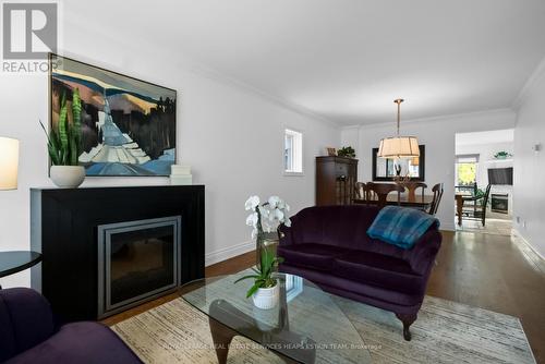 169 Parkhurst Boulevard, Toronto, ON - Indoor Photo Showing Living Room With Fireplace