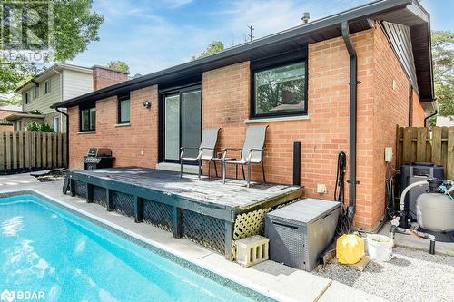 279 Anne Street N, Barrie, ON - Outdoor With In Ground Pool With Deck Patio Veranda With Exterior