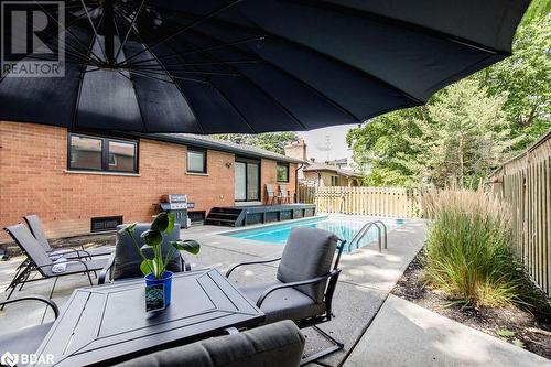 279 Anne Street N, Barrie, ON - Outdoor With In Ground Pool With Deck Patio Veranda With Exterior