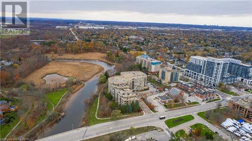 Drone / aerial view with a water view - 2511 Lakeshore Road W Unit# 108, Oakville, ON - Outdoor With View