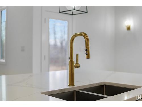 3616 6 St Nw, Edmonton, AB - Indoor Photo Showing Kitchen With Double Sink