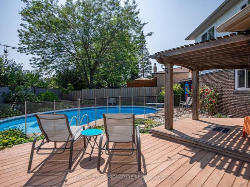 17 Chapais Cres, Toronto, ON - Outdoor With In Ground Pool With Deck Patio Veranda