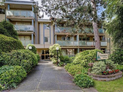 302-1025 Inverness Rd, Saanich, BC - Outdoor With Balcony With Facade