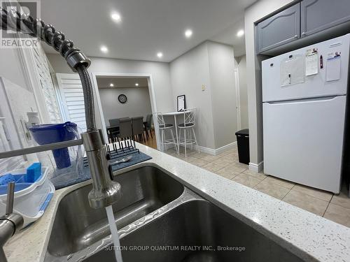 Upper - 239 Brisdale Drive, Brampton, ON - Indoor Photo Showing Kitchen With Double Sink