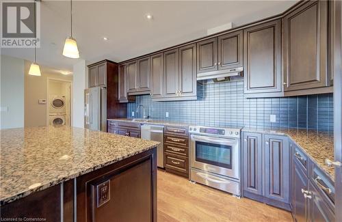 223 Erb Street W Unit# 903, Waterloo, ON - Indoor Photo Showing Kitchen With Upgraded Kitchen