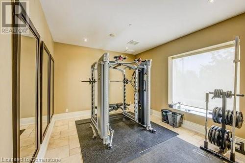 View of workout room - 223 Erb Street W Unit# 903, Waterloo, ON - Indoor Photo Showing Gym Room