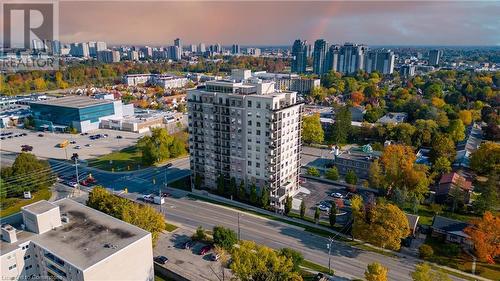 View of aerial view at dusk - 223 Erb Street W Unit# 903, Waterloo, ON - Outdoor With View