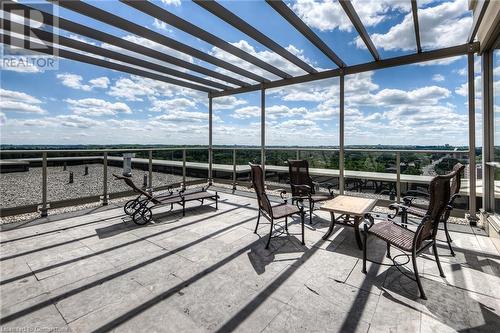 View of patio / terrace - 223 Erb Street W Unit# 903, Waterloo, ON - Outdoor With Deck Patio Veranda With View