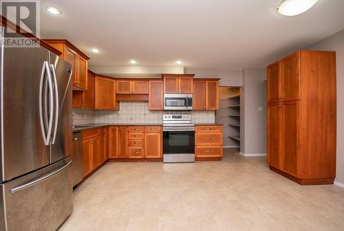 Main Unit Kitchen SS Appliances - 1811-1813 50 Avenue, Vernon, BC - Indoor Photo Showing Kitchen With Stainless Steel Kitchen