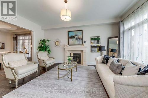 377 Tudor Avenue, Oakville, ON - Indoor Photo Showing Living Room With Fireplace