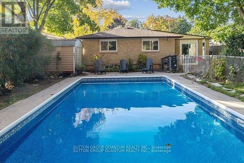 48 Macdonald Crescent, Milton, ON - Outdoor With In Ground Pool With Backyard