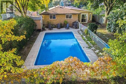 48 Macdonald Crescent, Milton, ON - Outdoor With In Ground Pool With Backyard