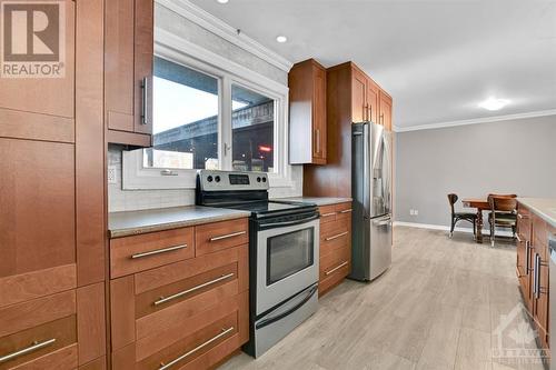 Updated kitchen with newer cabinetry, pantry and stainless steel appliances. - 3161 Mackey Road, Manotick - Kars - Rideau Twp And Area (8008 - Rideau Twp S Of Reg Rd 6 W Of Mccordick Rd.), ON - Indoor Photo Showing Kitchen