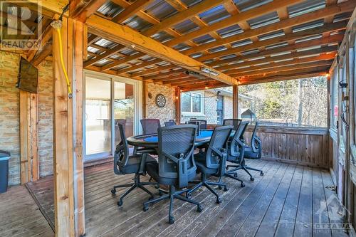 Outdoor dining area. Perfect to enjoy your morning coffee. - 3161 Mackey Road, Manotick - Kars - Rideau Twp And Area (8008 - Rideau Twp S Of Reg Rd 6 W Of Mccordick Rd.), ON - 