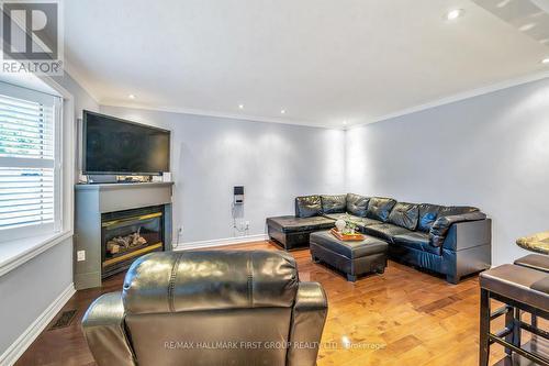 603 Gilbert Street W, Whitby, ON - Indoor Photo Showing Living Room With Fireplace