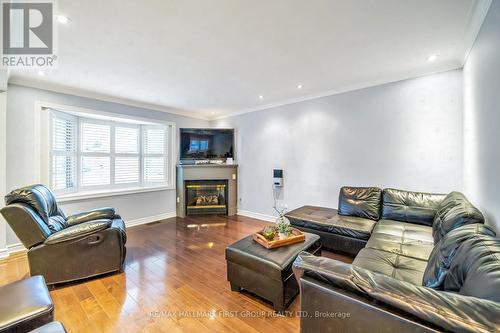 603 Gilbert Street W, Whitby, ON - Indoor Photo Showing Living Room With Fireplace