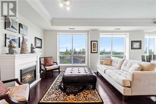 501 - 483 Faith Drive, Mississauga, ON - Indoor Photo Showing Living Room With Fireplace